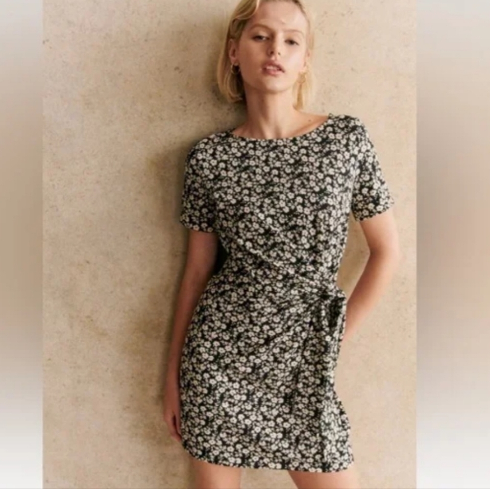 Sezane Pippa Short Dress Madison Print - Size M